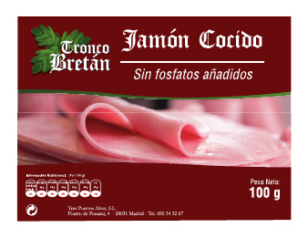 Jamón Cocido Extra sin Fosfatos (Sliced)