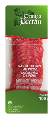 Salchichón de Pavo (Turkey Salchichón, Sliced)